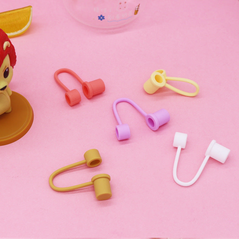 Wholesale 10mm Silicone Straw Cap Dustproof Plug